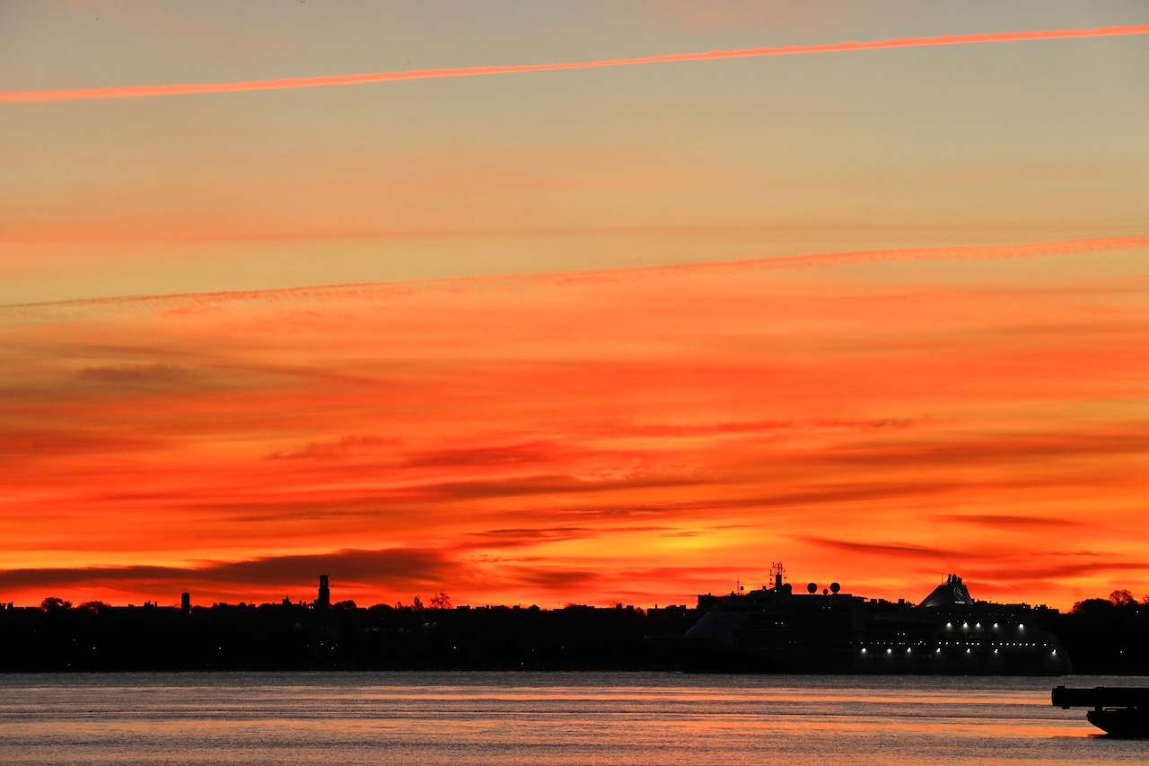 Sunrise over New York City