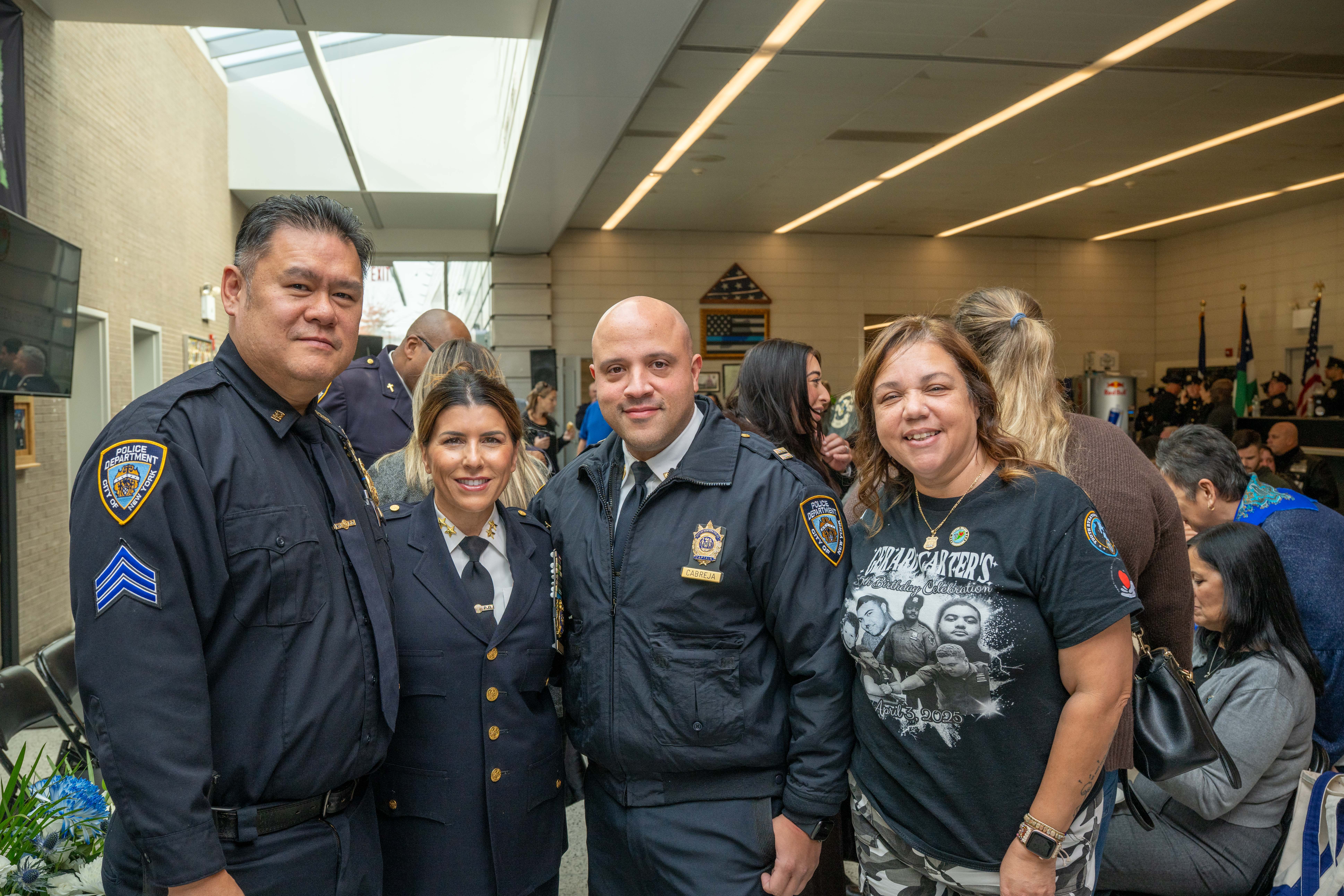 Friends, family, community leaders, elected officials, and fellow NYPD members gather at the 121st Precinct on Saturday, November 15, 2025, in Graniteville for the 10th annual Staten Island Remembers, honoring fallen Staten Islanders who served in the New York Police Department. (Owen Reiter for the Advance/SILive.com)