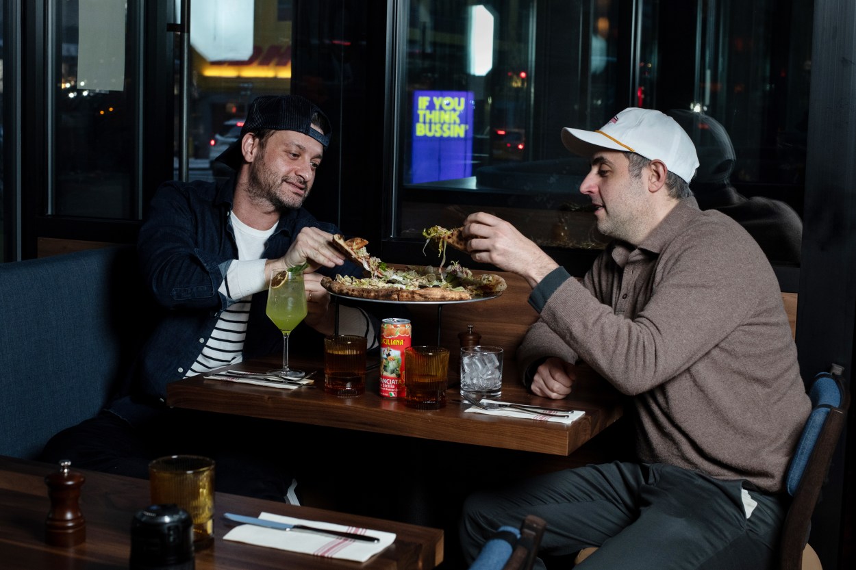 Marom Unger and Jonah Phillips at Casa Louie