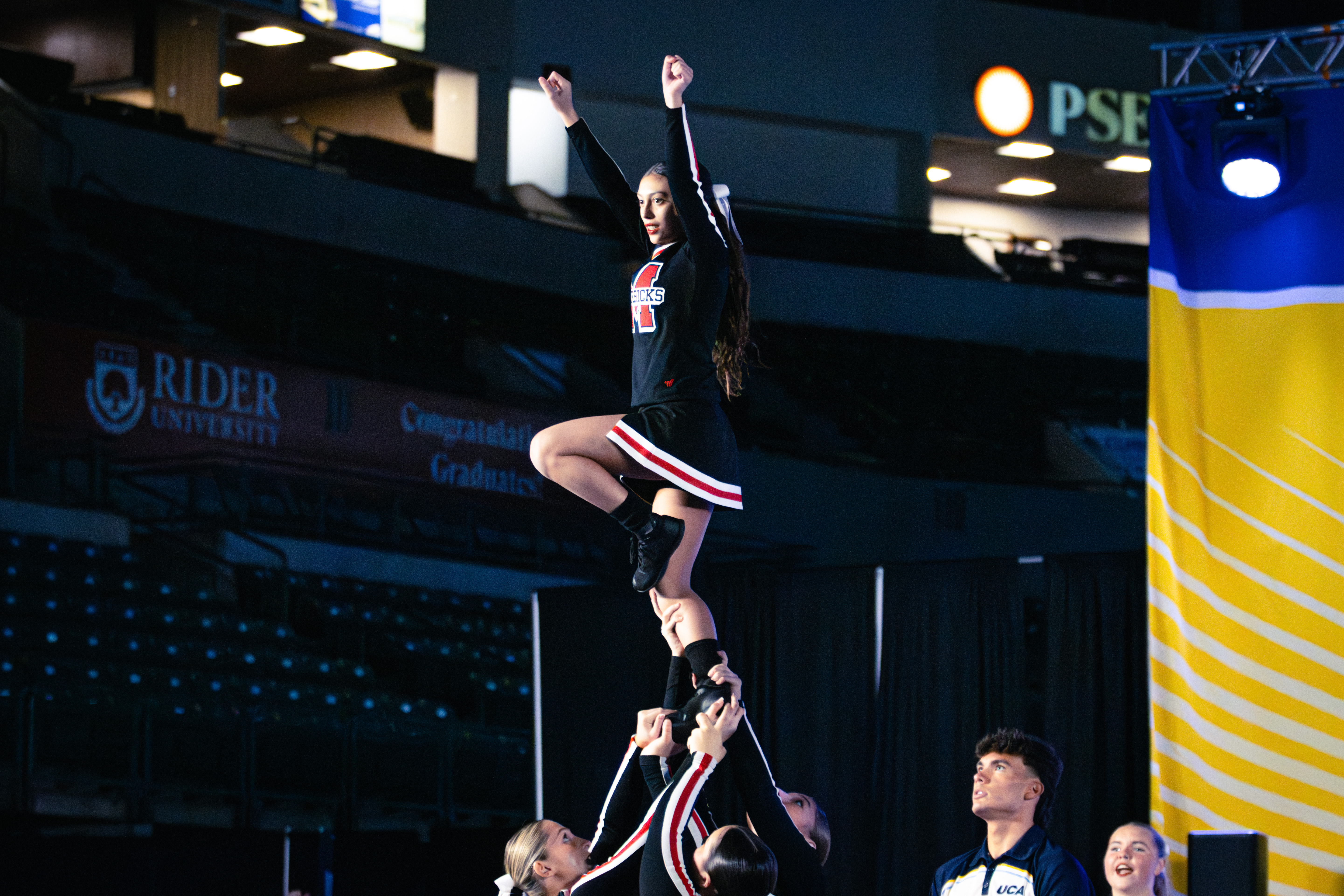 NDA, Sea, Hill earned their spots at Nationals on Sunday, competing at the UCA Northeast Regional at CURE Insurance Arena. (Annie DeBiase for the Advance/SILive.com