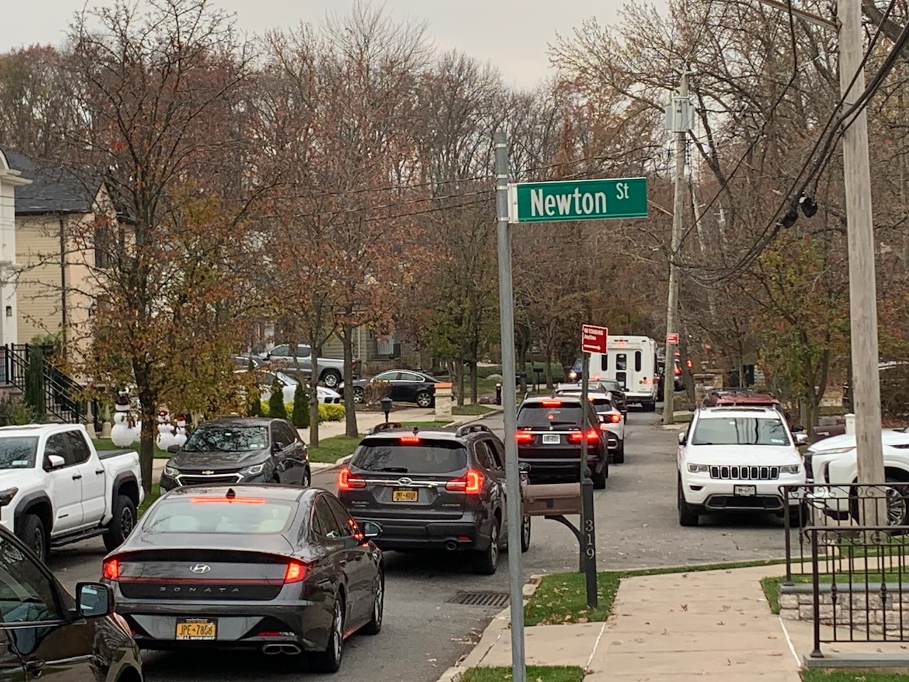 Flooding on Hylan Boulevard on Nov. 21, 2025