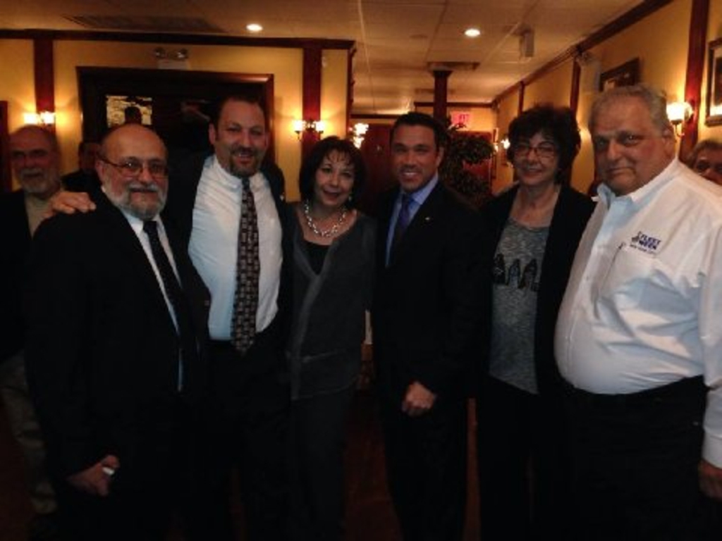 Bernard Eldredge, Lee Covino, Mark Garafano, Rep. Michael Grimm, Vito Giobbie, Staten Island Fleet Week Military Veterans and Military retiree friends. (Submitted by Bernard Eldredge)