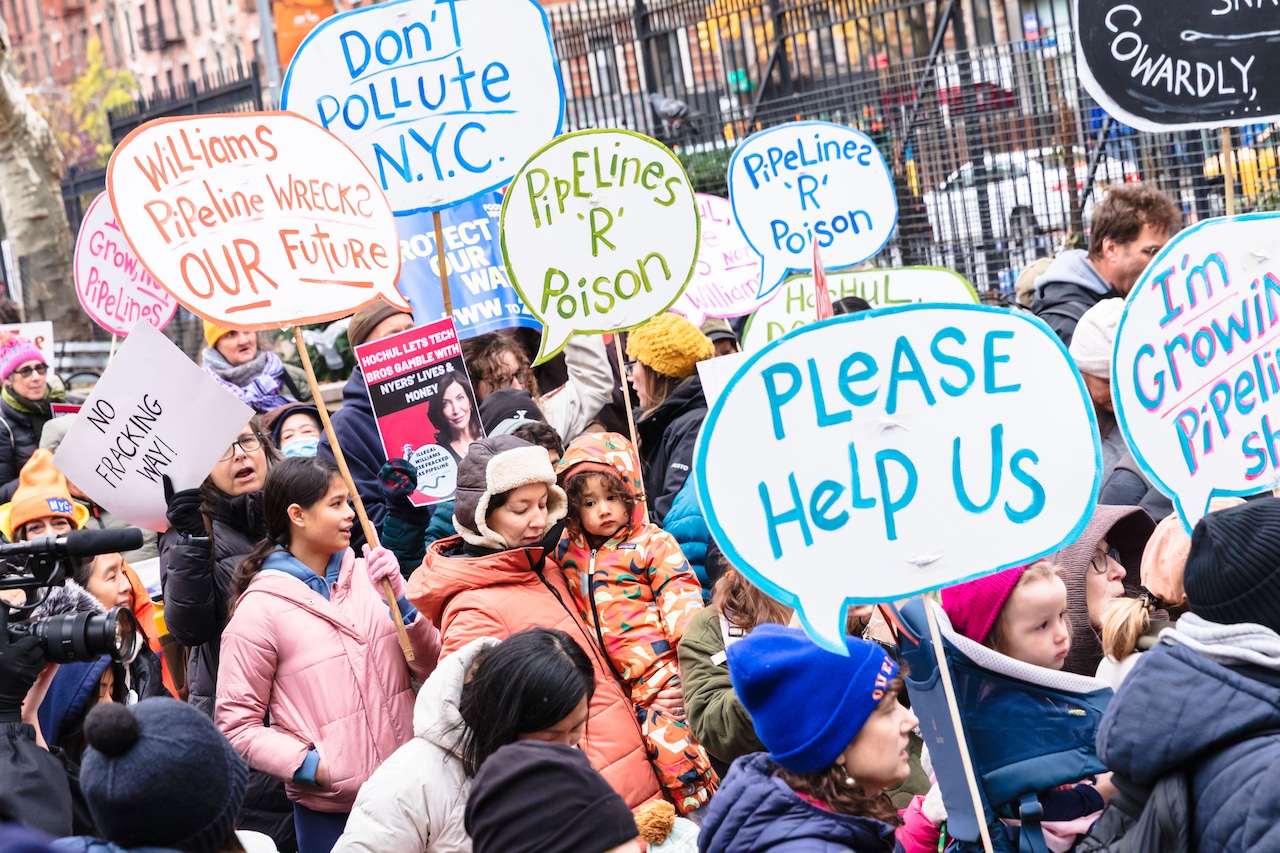 Pipeline protest