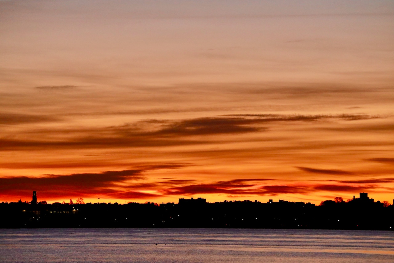 Sunrise over New York City