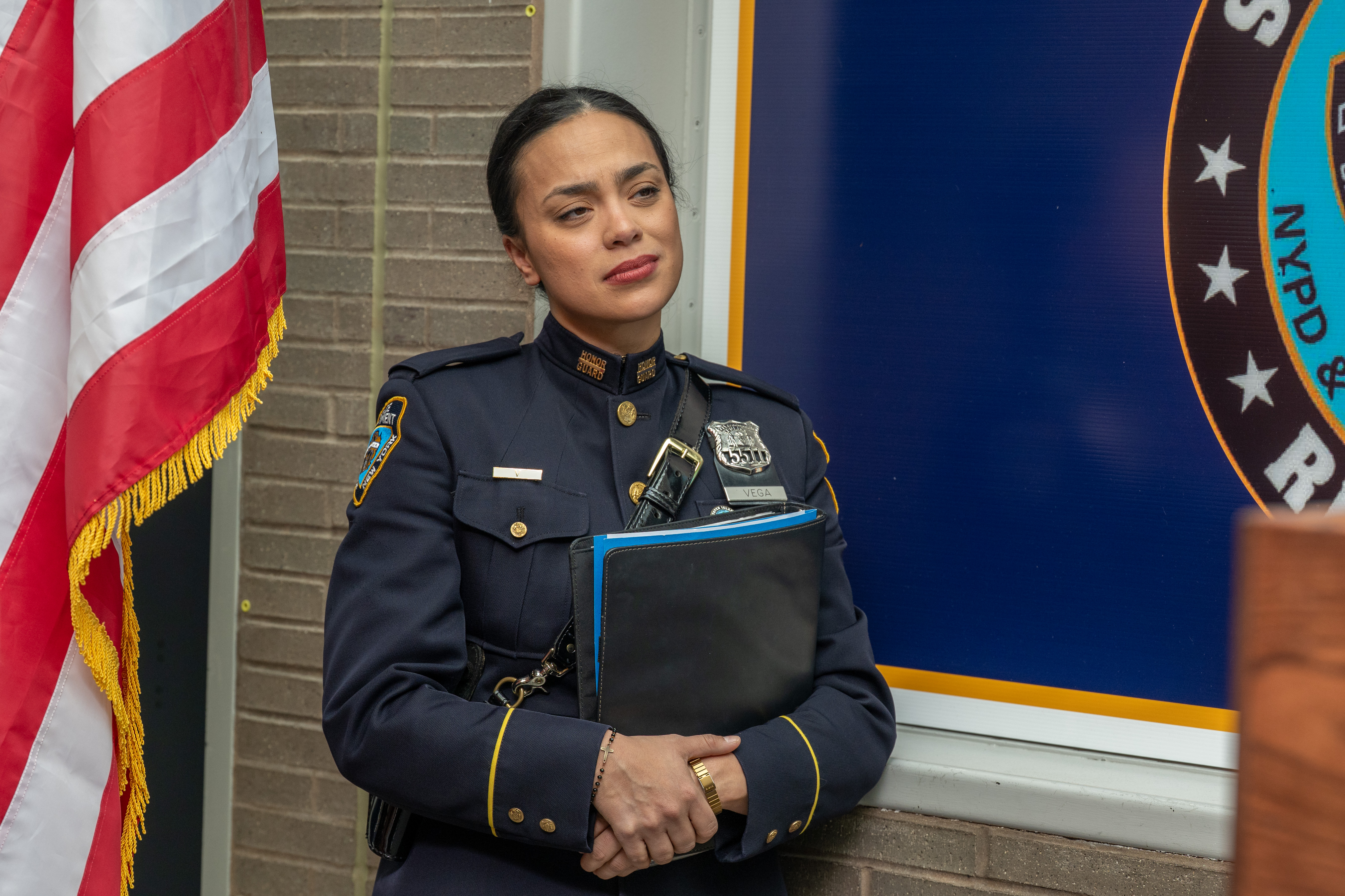 Friends, family, community leaders, elected officials, and fellow NYPD members gather at the 121st Precinct on Saturday, November 15, 2025, in Graniteville for the 10th annual Staten Island Remembers, honoring fallen Staten Islanders who served in the New York Police Department. (Owen Reiter for the Advance/SILive.com)