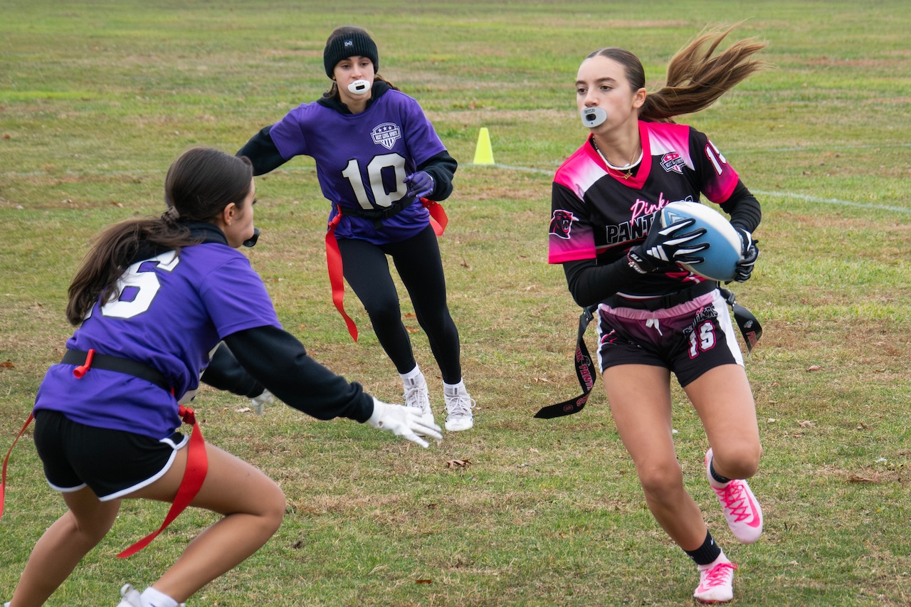 Next Level Flag Football players compete Sunday afternoon