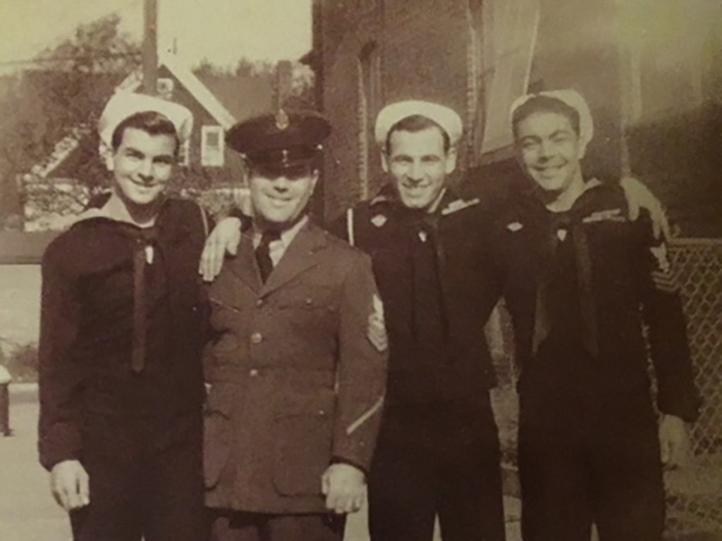 Joseph, Frank, Michael and Felix of Rosebank in 1946. All served in World War Il. (Submitted by Ron Hosmer)