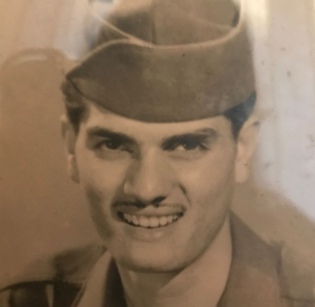 Rocco Lagana, Eltingville, U.S. Army, 1943-44. Rocco fought on D-Dayand Battle of the Bulge in North East France where he earned a Purple Heart. (Family photo) - .