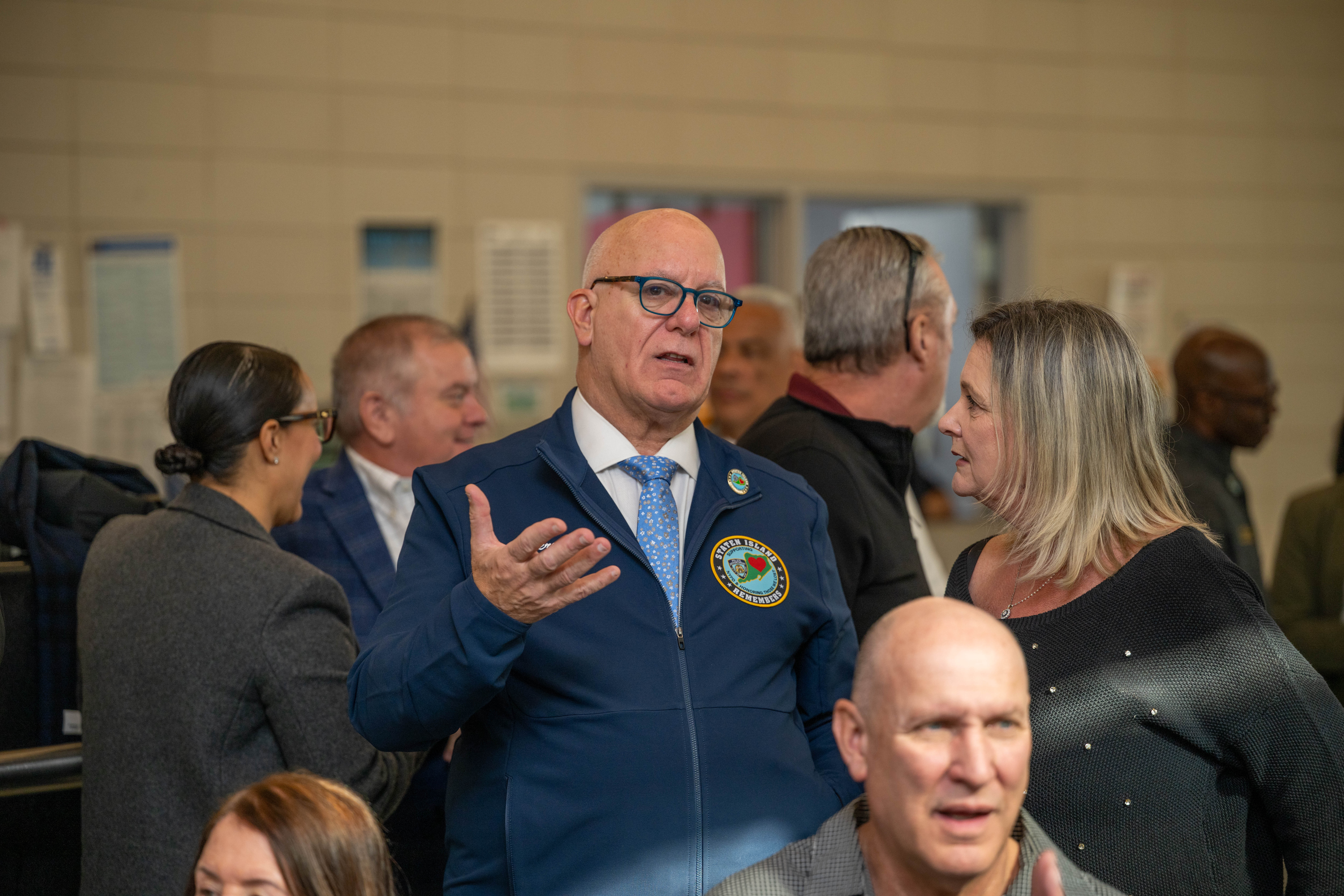 Co-chair Jerry Amorosi at the 121st Precinct on Saturday, November 15, 2025, in Graniteville, for the 10th annual Staten Island Remembers, honoring fallen Staten Islanders who served in the New York Police Department. (Owen Reiter for the Advance/SILive.com)