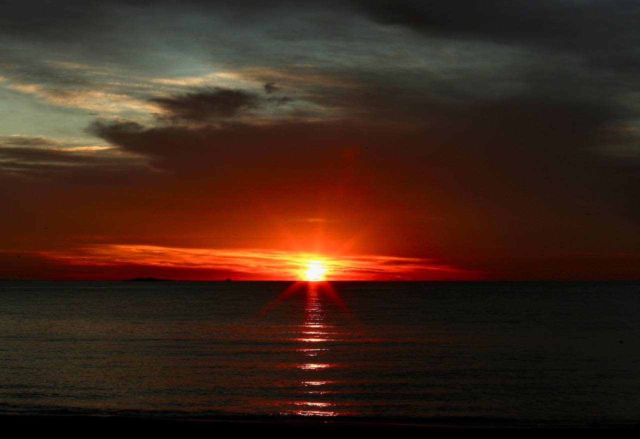 Sunrise in Midland Beach on Staten Island