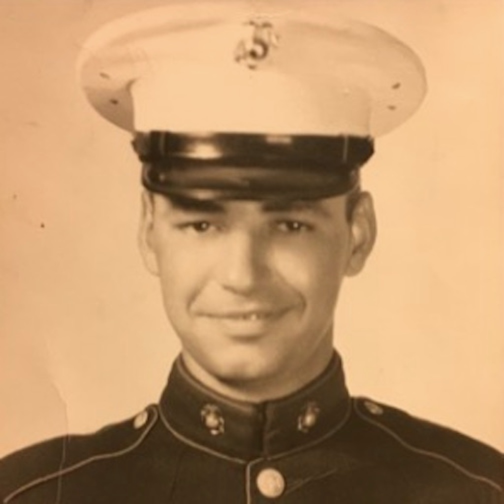 Corporal Edward J. Simas, of Eltingville, served in the United States Marine Corps, during the Korean War. He was stationed at Camp Lejeune, North Carolina, where he oversaw the numbers and money spent for the war for the platoons out of Lejeune. Photo circa 1951. (Submitted by Kayla Simas)