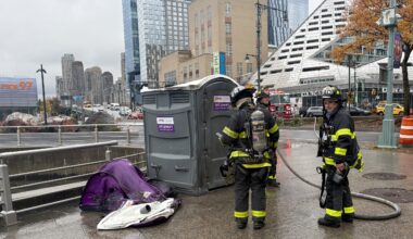 Porta Potty Fire at Pier 97 Underscores Hudson River Park's Long Wait for Public Restrooms