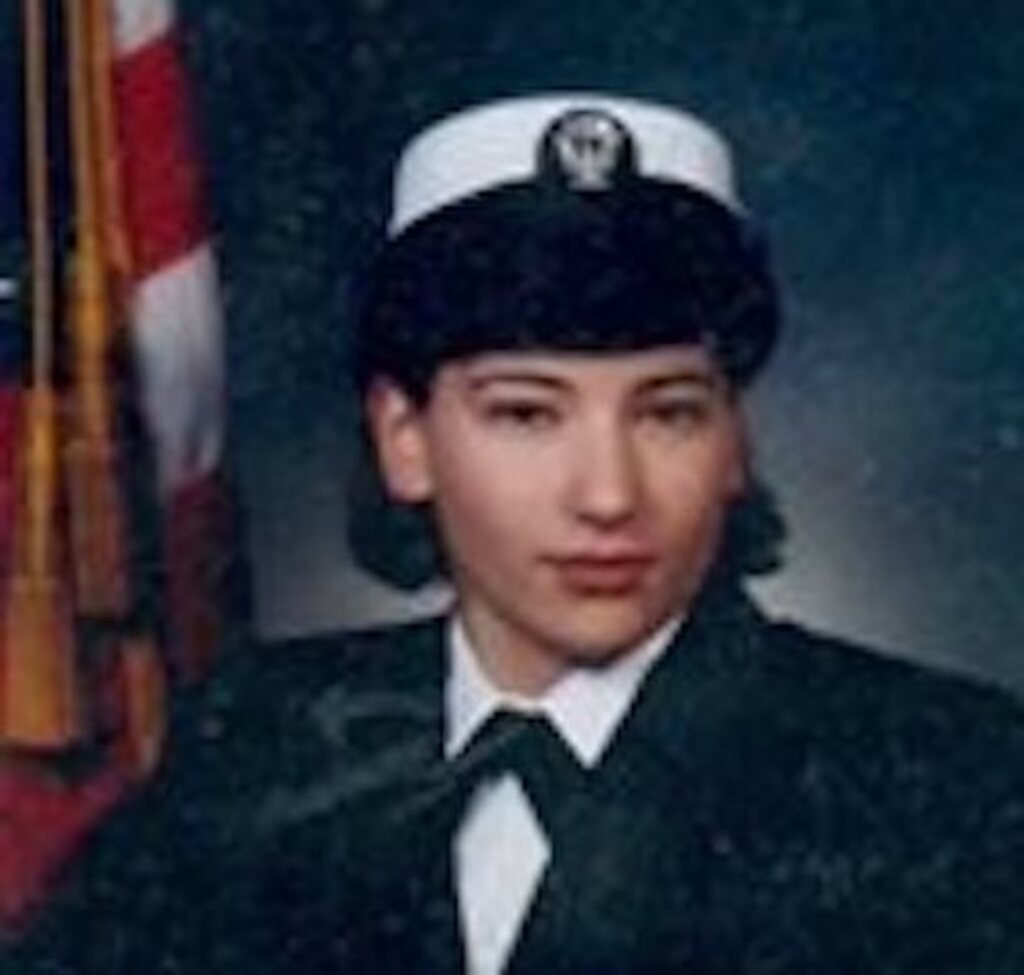 Lori Singer Olsen of Prince's Bay served in the U.S. Navy from 1997 - 1998. Photo taken in 1998. (Submitted by Saul Meyerson)