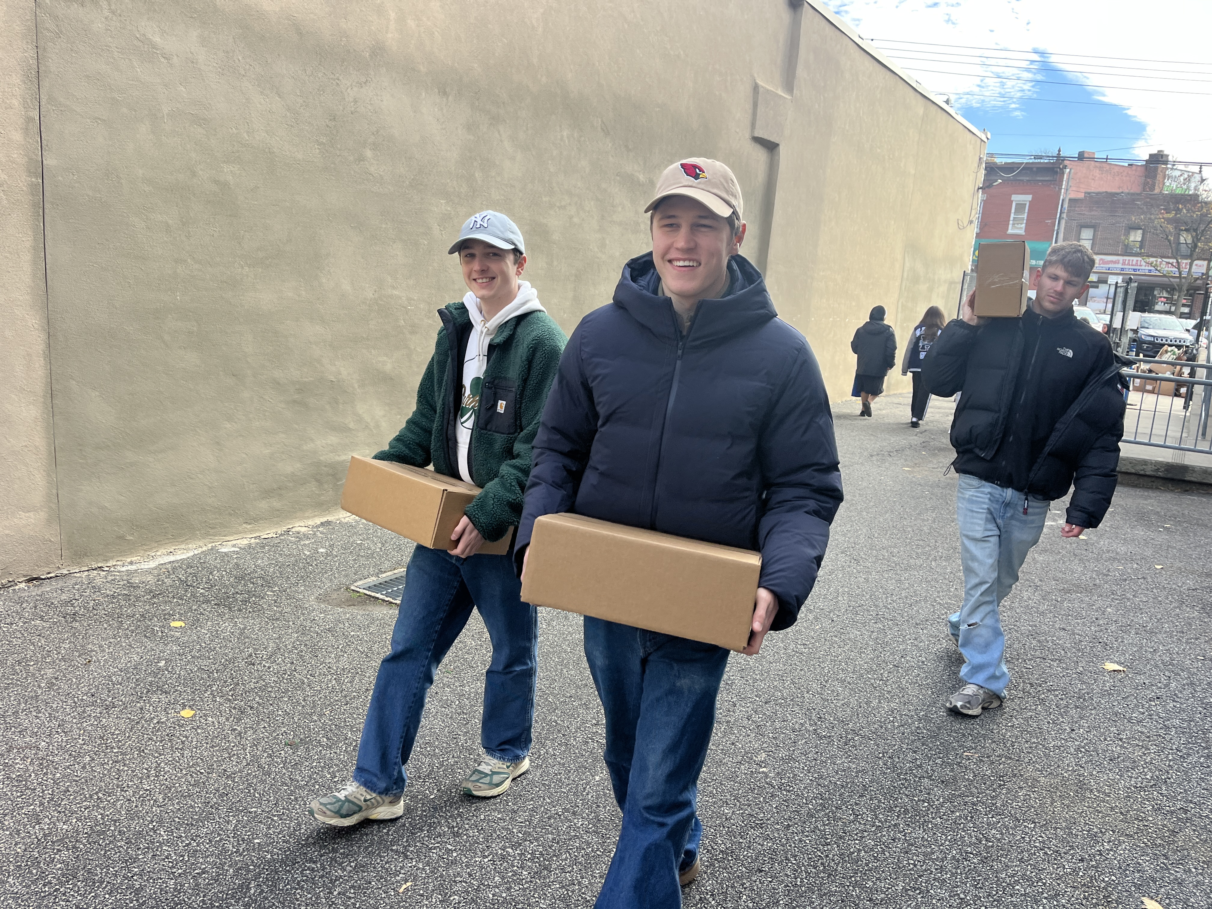 Students volunteer their time ahead of the annual Project Hospitality Poor People's Dinner, which is on Monday. (Advance/SILive.com | Jan Somma-Hammel)