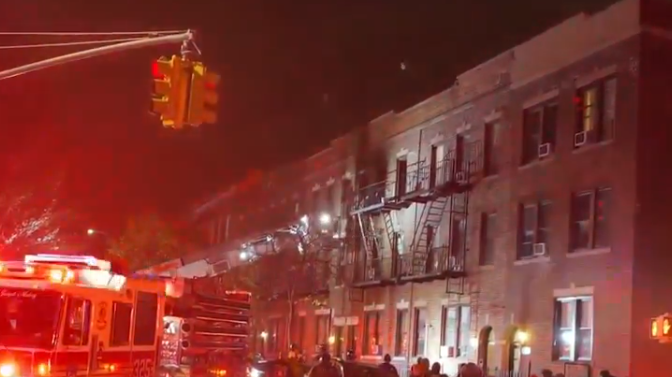 6 people hospitalized, including 5 firefighters, after fast-moving fire in Queens
