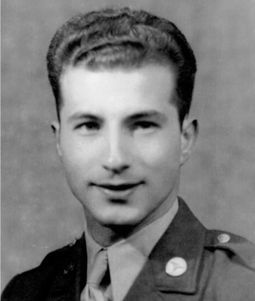 Sgt. Michael Moretti of West Brighton, he served in the U.S. Army (30th General Hospital Corps, Medic), from May 1941 to Sept 1945. Michael served in Normandy, Northern France, Rome, Arno, Antwerp, Belgium in 1945 during Battle of Bulge. My father settled in Dongan hills until his passing in 2001. He was awarded American Defense Service Medal as well as the European African Middle Eastern Service Medal. He was also awarded the Good Conduct Medal. He was stationed in Manchester and Mansfield England before campaigns.
Reading various books on world war two, I captured my father in two books, one in basic training at Camp Polk in Louisiana and one in Normandy in June 1944 in a field hospital. (Submitted by his son Robert Moretti)