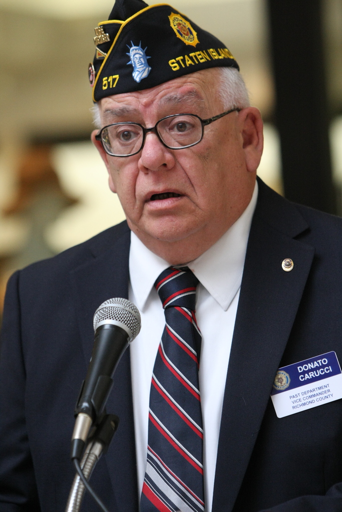 The American Legion of Richmond County holds its annual Veterans Day Ceremony, center court at the Staten Island Mall. (Staten Island Advance/ Jan Somma-Hammel) Staff-Shot