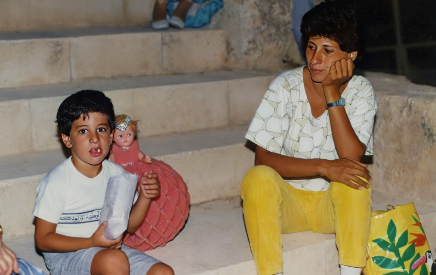 The author and his mother.