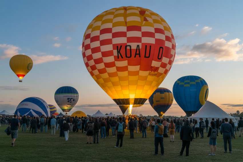 The flint hills balloon festival returns to manhattan, kansas, filling the sky with vibrant balloons and boosting tourism across the region.