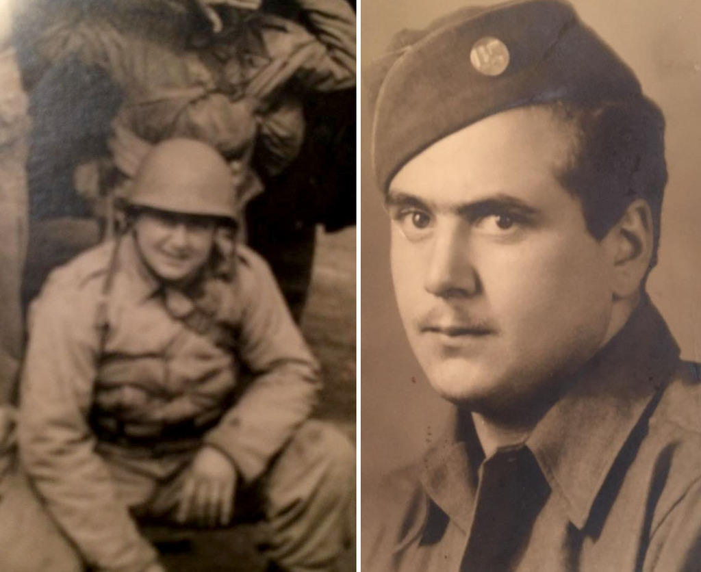 “My blessed Uncle, "Uncle Tony,” passed away only this year. He was 95 years old, and a very proud W.W. II veteran, who served in U.S. Army, 1943-1946, in the 244th Combat Engineer Battalion. Tony Covello last resided in Woodstock, New York. He was highly acknowledged for combat and the rebuild at the Bridge over the Elbe River. Photo taken in 1944. (Submitted by his neice Patricia Covello)