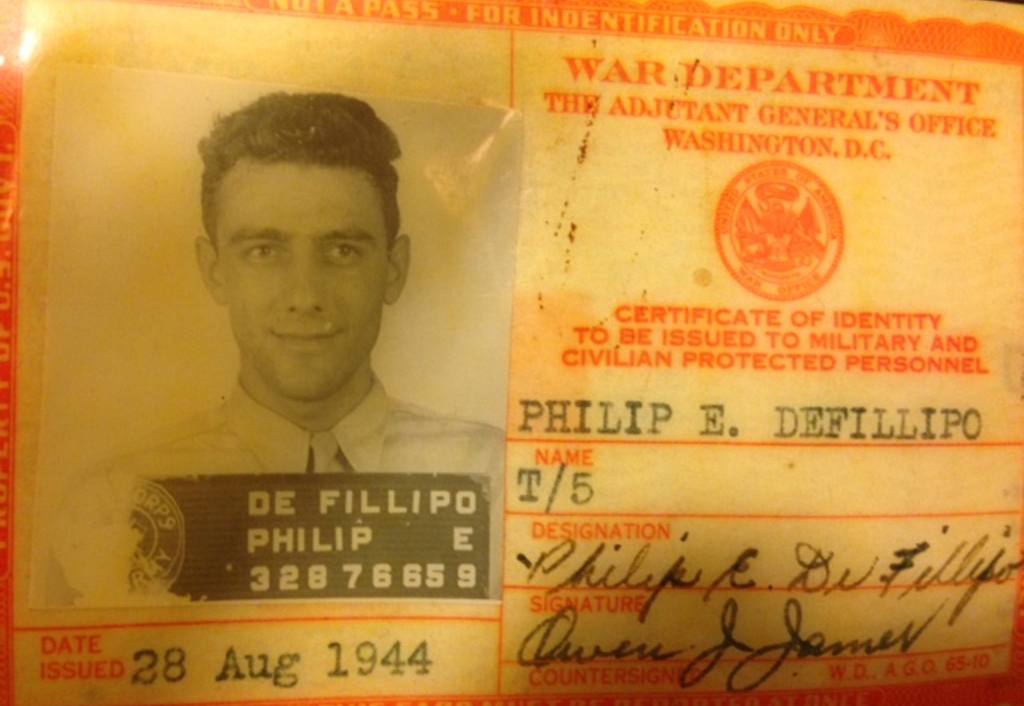 My father, Philip DeFillipo, lived in Dongan Hills for 45 years, served in WWII as an Army Medic from '43-'46 stationed in northern France, 264th Inf. He couldn't wait to turn 18 to serve his country he loved so much. (Submitted by Roxane DeFillipo)