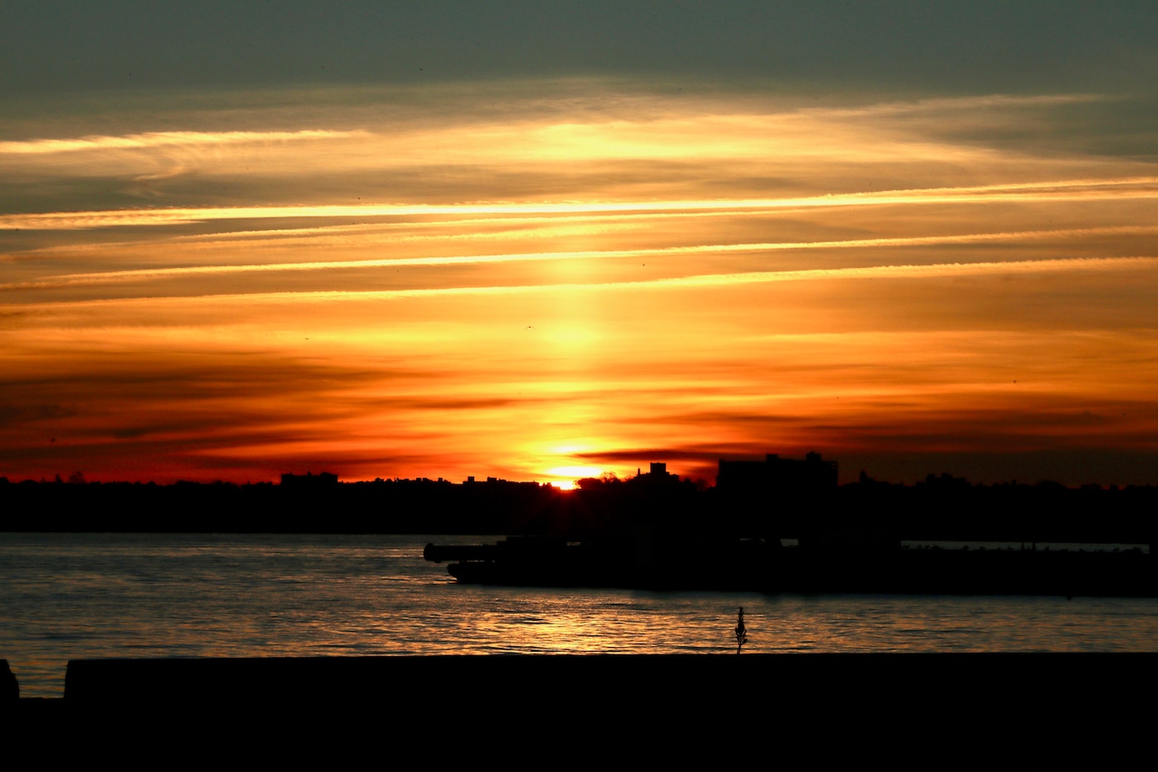 Sunrise over New York City