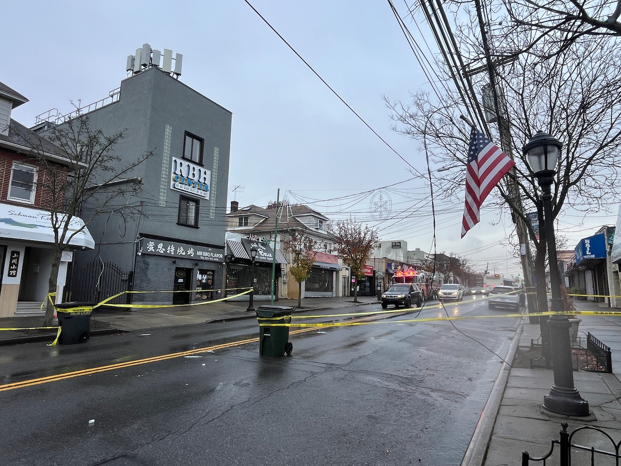Wires down in New Dorp on Wednesday
