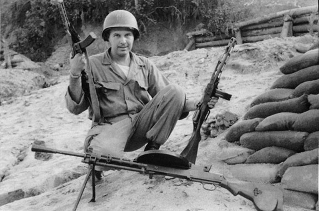 CPL Theodore H. Wolff, served in the Infantry, with the 5th Regimental Combat Team in Korea, 1952. He was awarded the Korean Service Medal with two Bronze Stars, the United Nations Service Medal, Combat Infantry Badge, National Defense Service Medal and a Presidential Unit Citation. After his discharge, he lived in Great Kills for 50 years. This photo depicts my dad with captured weapons. Thank you Dad for your service. (Submitted by son Richard Wolff)