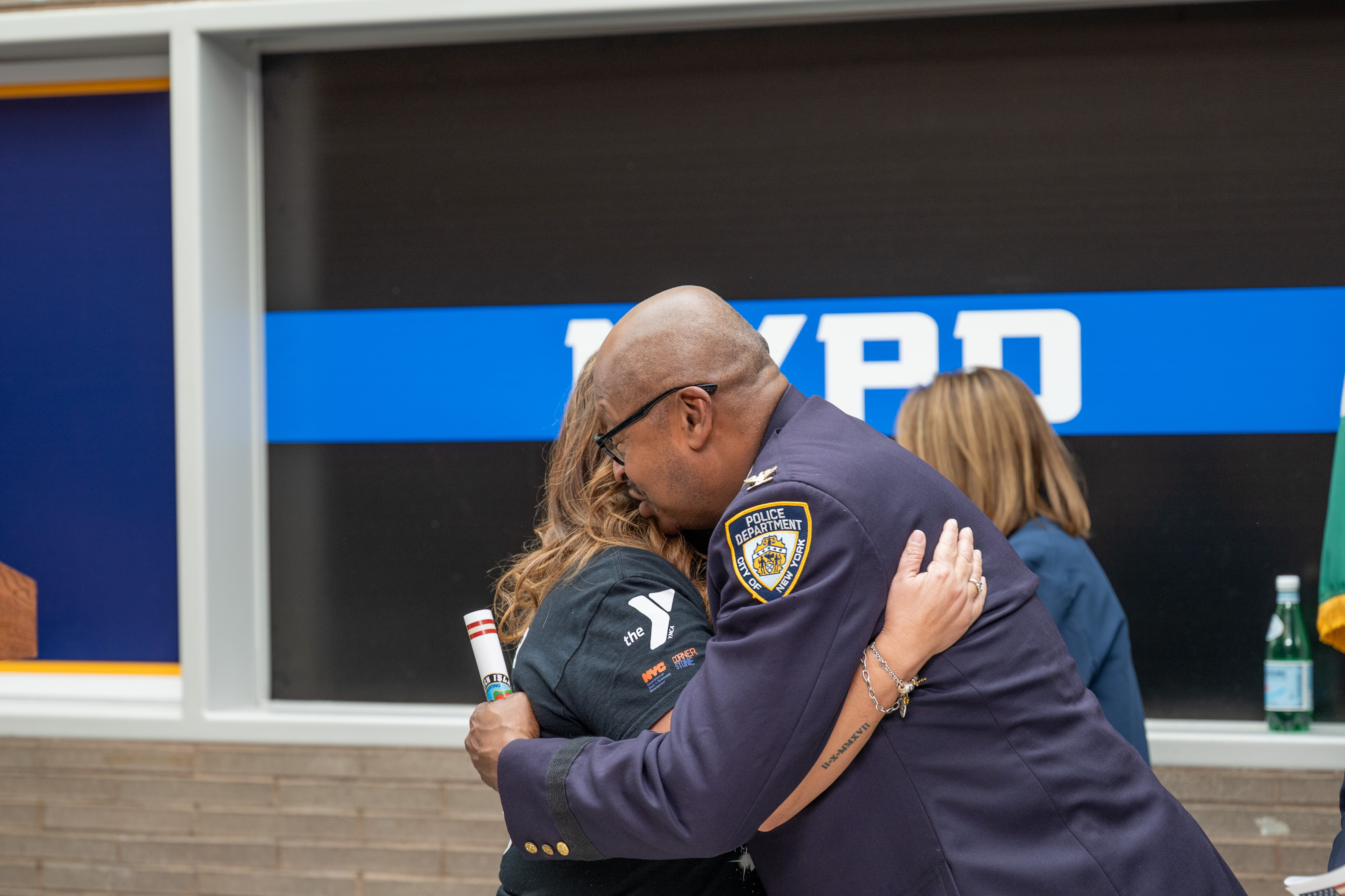 Friends, family, community leaders, elected officials, and fellow NYPD members gather at the 121st Precinct on Saturday, November 15, 2025, in Graniteville for the 10th annual Staten Island Remembers, honoring fallen Staten Islanders who served in the New York Police Department. (Owen Reiter for the Advance/SILive.com)
