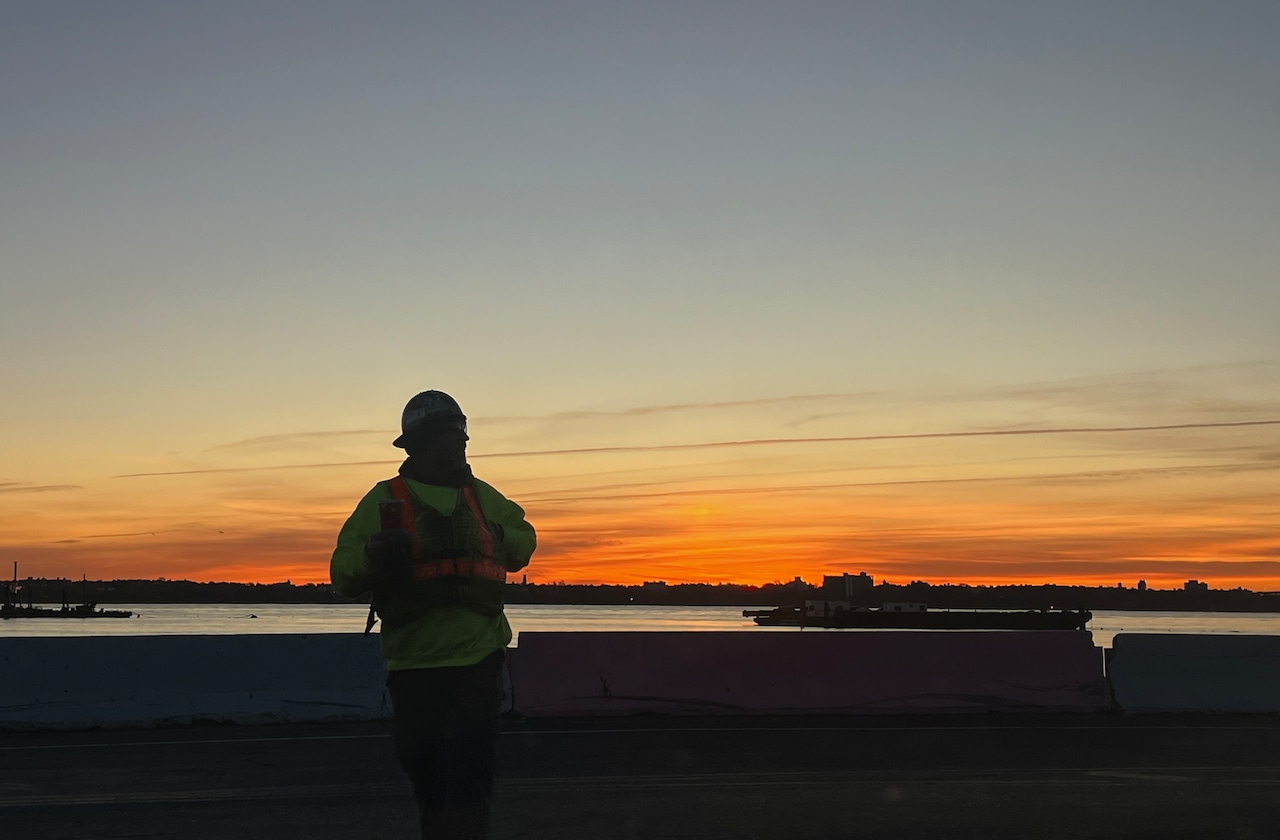 Sunrise over New York City