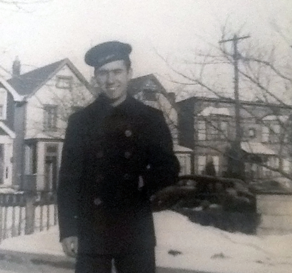 Thomas J. Ruggirello of Mariners Harbor, U.S. Navy, 1941-1944, served in the South Pacific. This photo was taken in 1941. Thomas served on the USS Springer 414. (Submitted by Thomas Ruggirello)