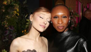 Ariana Grande and Cynthia Erivo Coordinate in ‘Wicked’ Ballgowns
