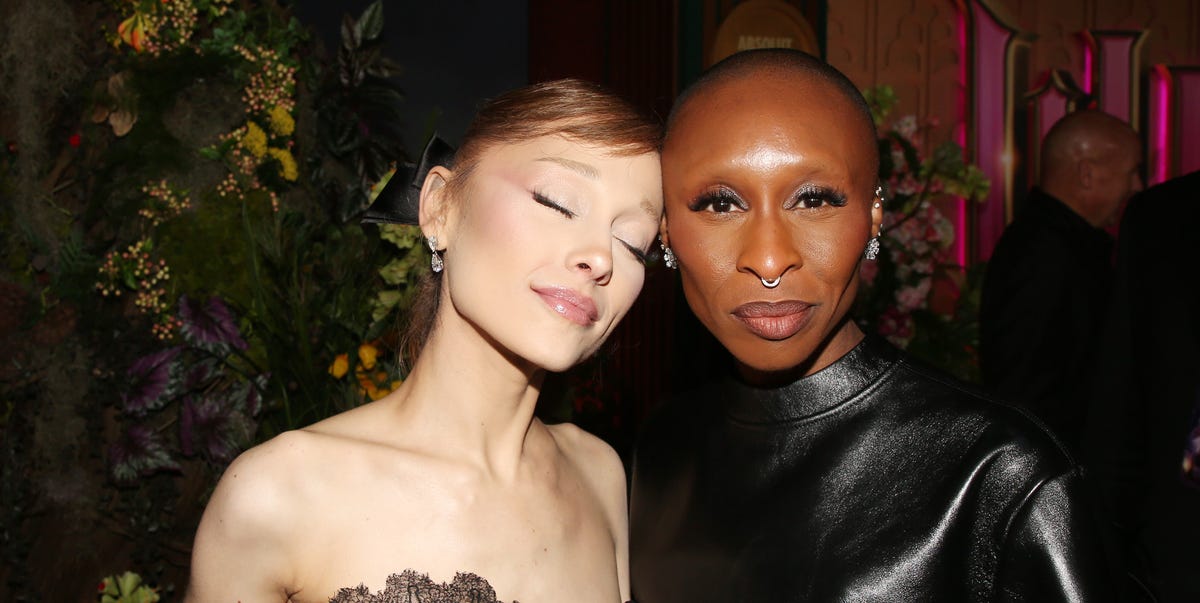 Ariana Grande and Cynthia Erivo Coordinate in ‘Wicked’ Ballgowns