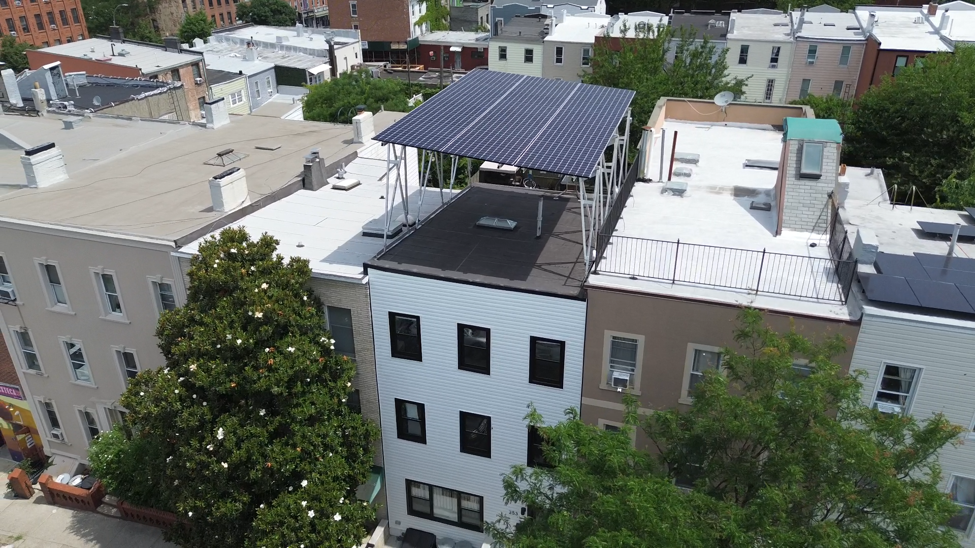 solar panels on brooklyn rooftop
