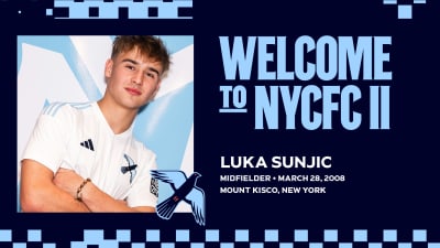 New York City FC MLS NEXT Pro Affiliate, New York City FC II, Signs Midfielder Luka Sunjic 