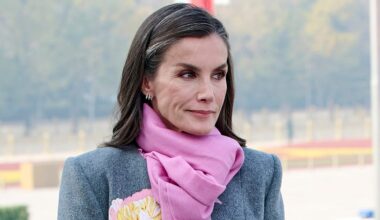 Queen Letizia Continues Her Romantic Pink Streak in China