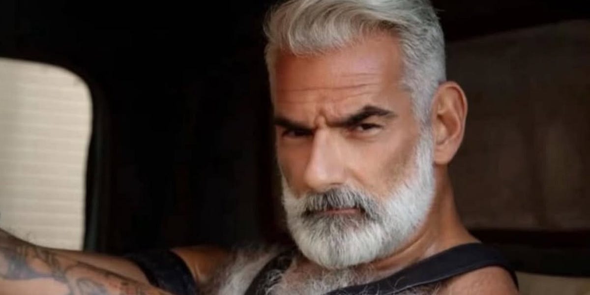 "Staten Island Anthony" (Varrecchia), 62, Both Came Out and Started Modeling Late(r) In Life. He's More Than Made Up for Lost Time.