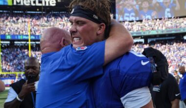 NY Giants QB Jaxson Dart addresses firing of ex-coach Brian Daboll