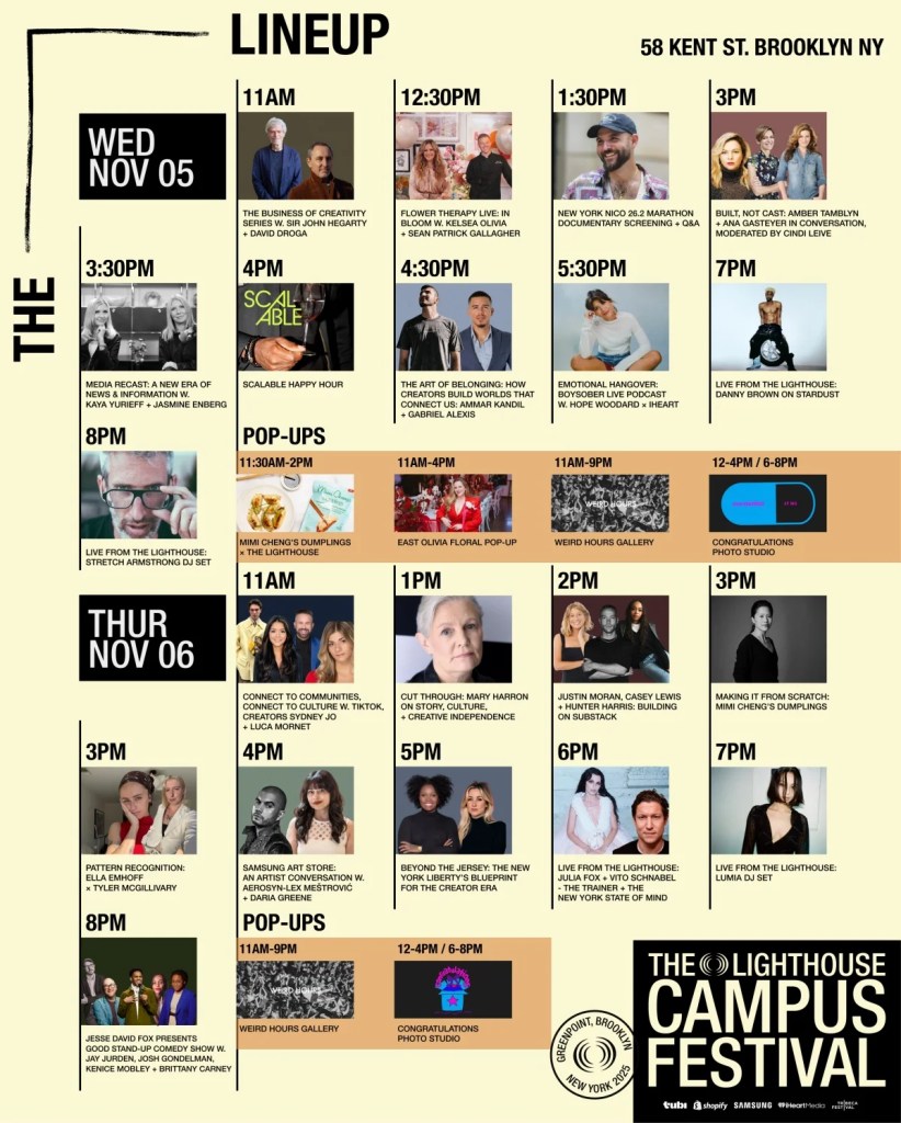 The Lighthouse Brooklyn schedule