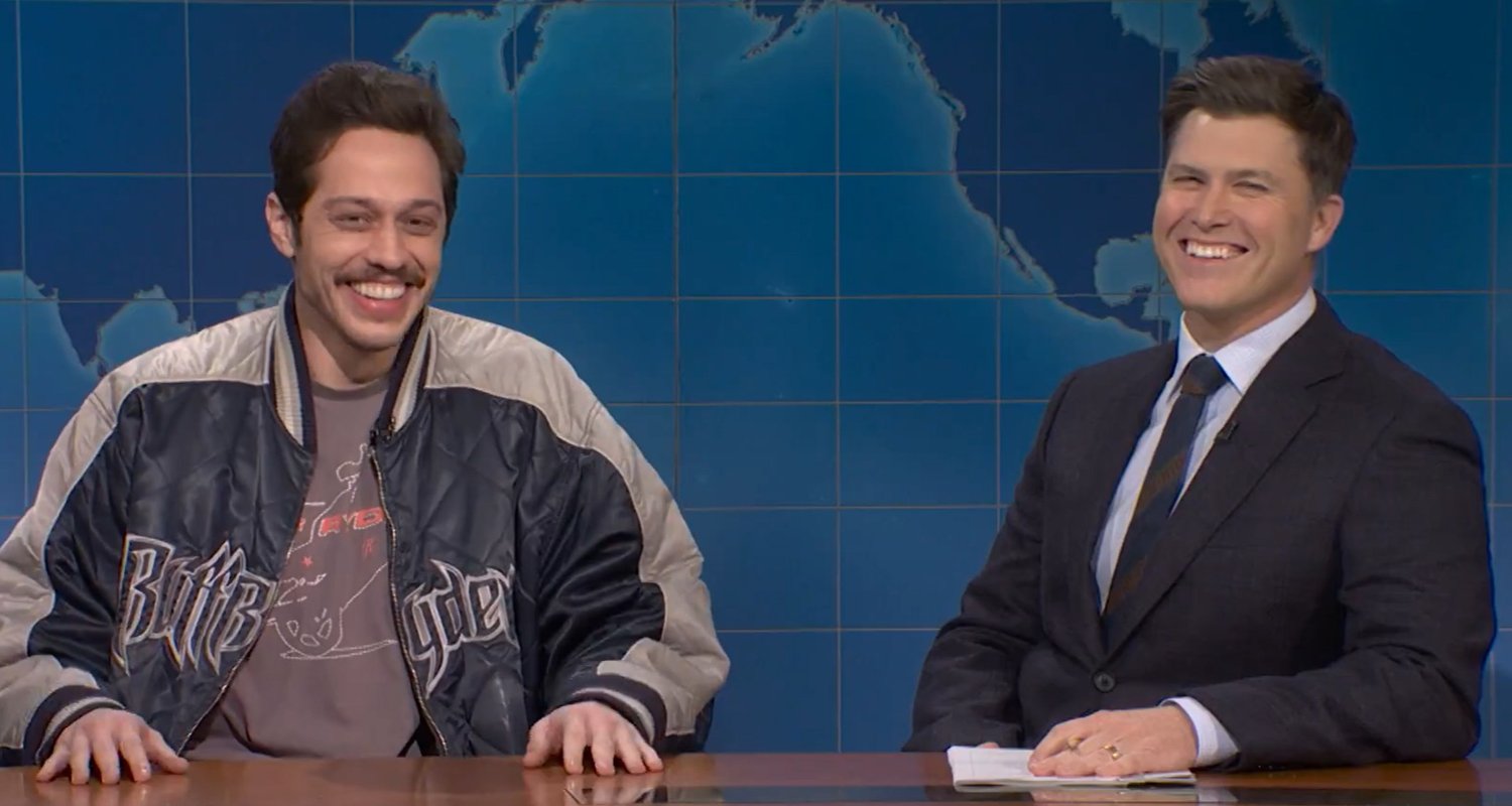 Pete Davidson Makes Surprise ‘SNL’ Appearance During ‘Weekend Update,’ Talks Staten Island Ferry ‘Fiasco’ with Colin Jost – Watch Now! | Colin Jost, Pete Davidson, Saturday Night Live | Celebrity News and Gossip | Entertainment, Photos and Videos