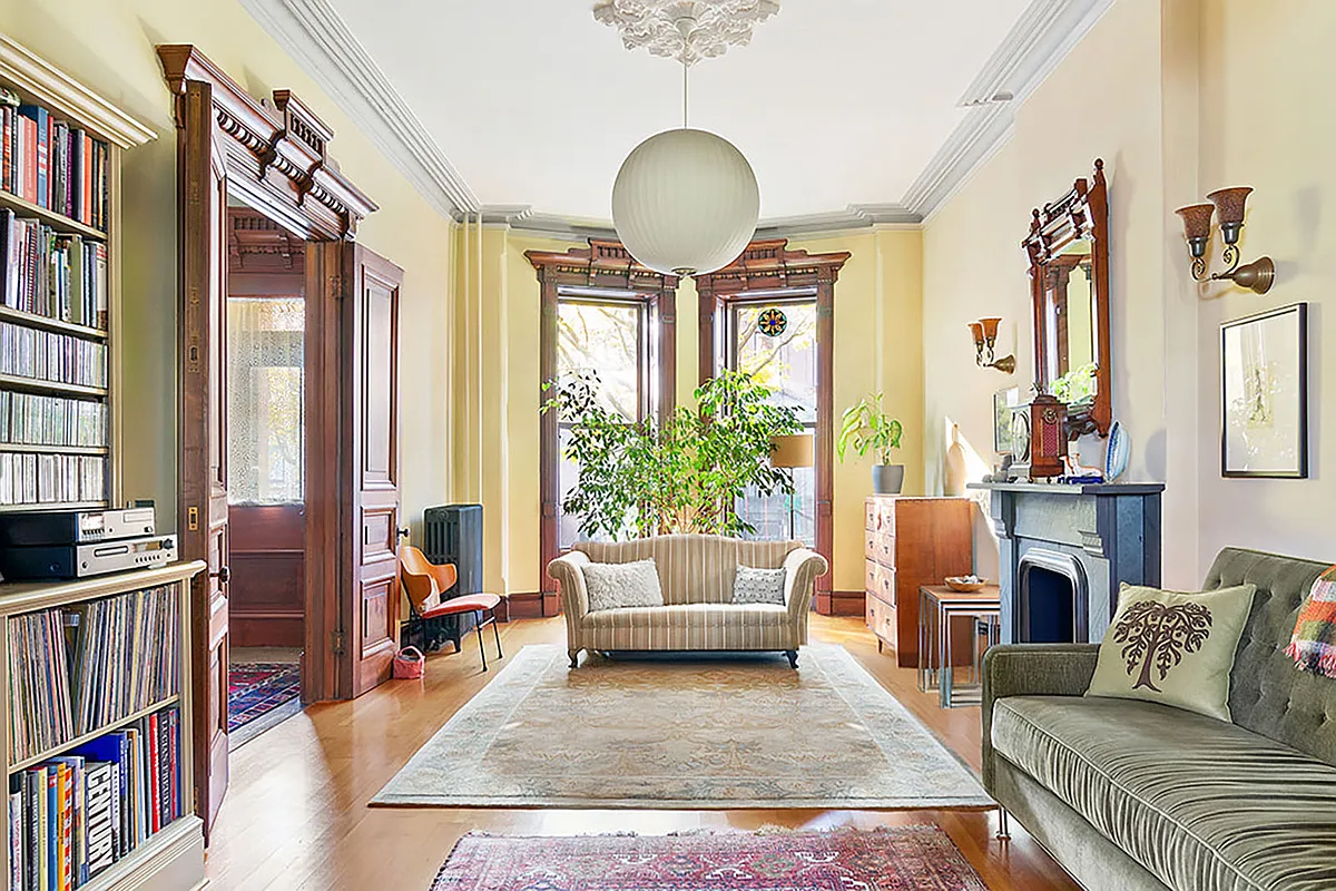 brooklyn open house - parlor with mantel
