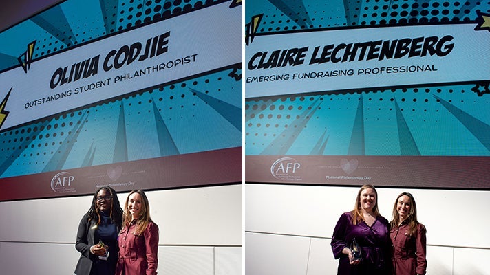 Queens University Student, Alum Receive Awards for Philanthropy Efforts