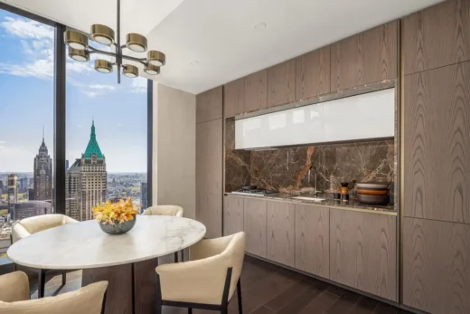 The Greenwich by Rafael Vinoly, New York tower kitchen dining