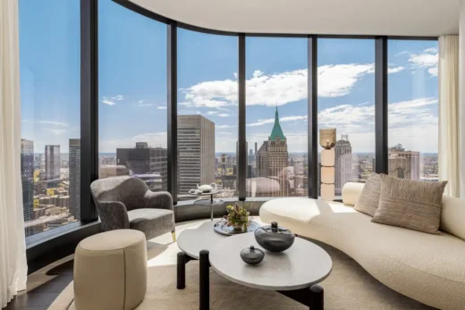 The Greenwich by Rafael Vinoly living room space