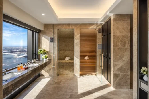 The Greenwich by Rafael Vinoly, New York tower steam sauna