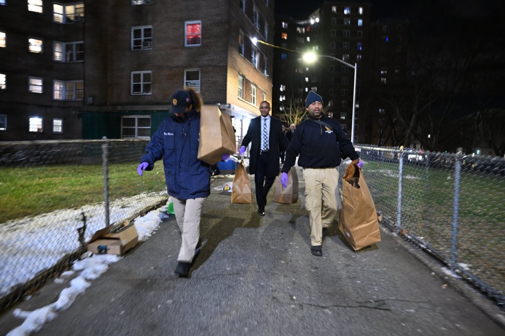 The teen took a bullet to the head around 4 a.m. Tuesday inside the 13-story building, part of the Albany Houses on Bergen Street in Crown Heights, police said.