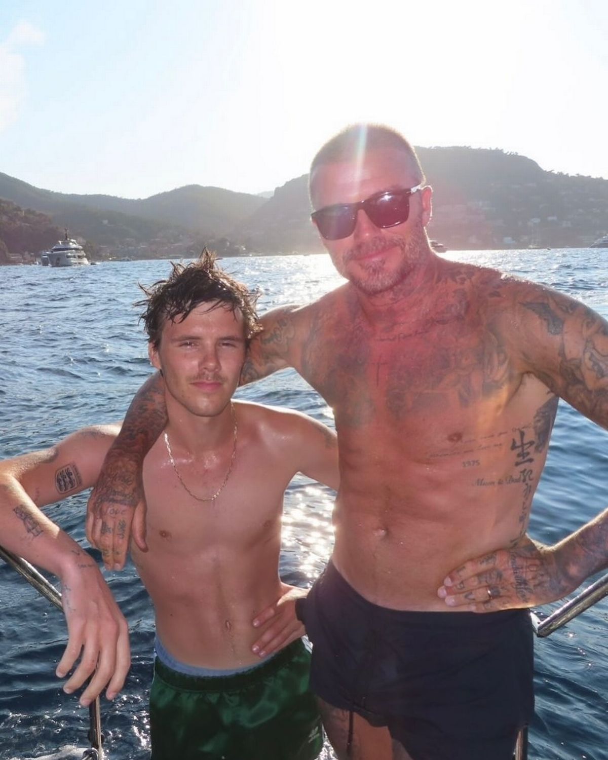 Cruz and David Beckham