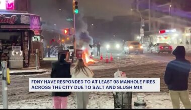 100+ manhole fires across Brooklyn, The Bronx as salted roads cause flare-ups