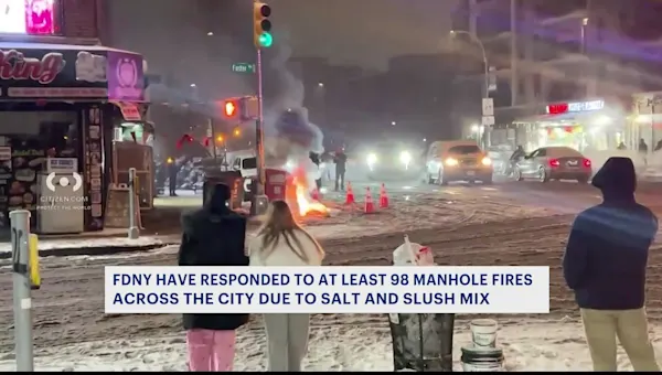 100+ manhole fires across Brooklyn, The Bronx as salted roads cause flare-ups