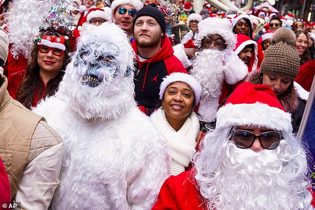 A 'crappy, trashy or Grinch-like attitude' was also not allowed at the event, the organizers joked